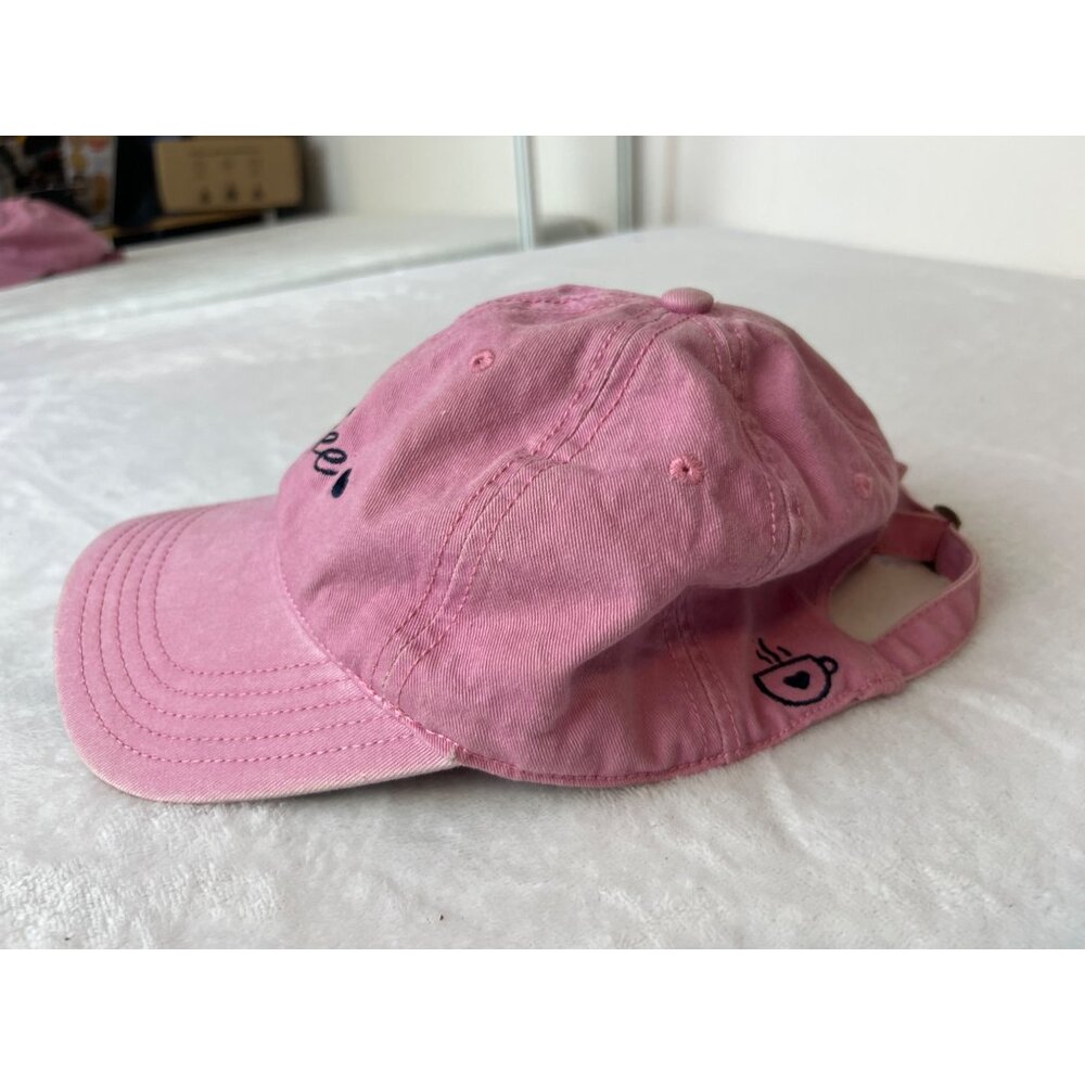 Home Free "COFFEE" Snapback Hat Cap Cotton OSFM Floral Pink - Picture 3 of 6
